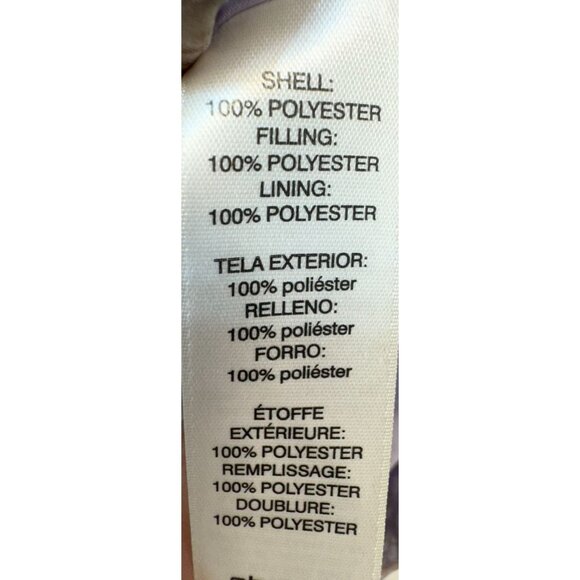 Chicos Womens Quilted Paisley Jacket Size 3 XL Purple Gray Shell Full Zip - Picture 4 of 13